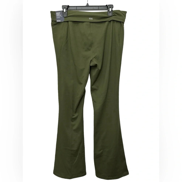 DSG Women’s Momentum Foldover Flare Tight Leggings Size XL Inky Olive Green NWT - Picture 2 of 6